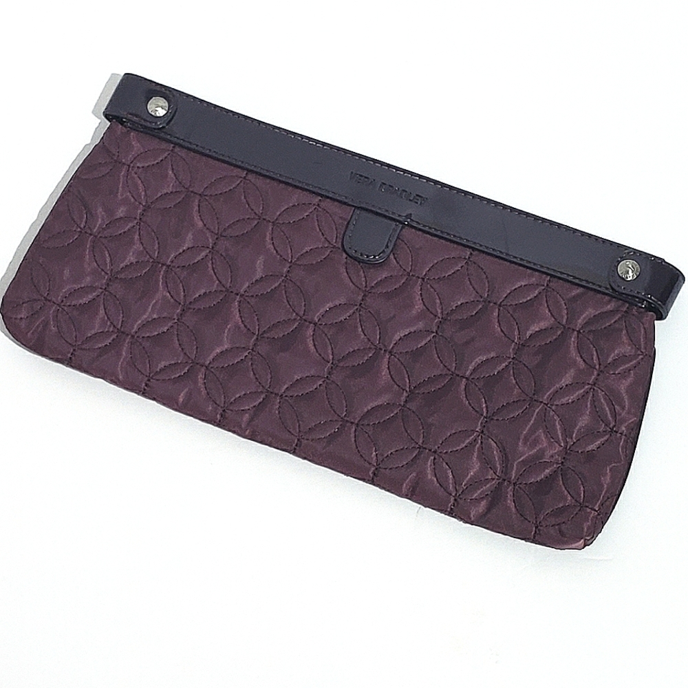 VERA BRADLEY Midnight Cosmetic Bag Clutch Wine